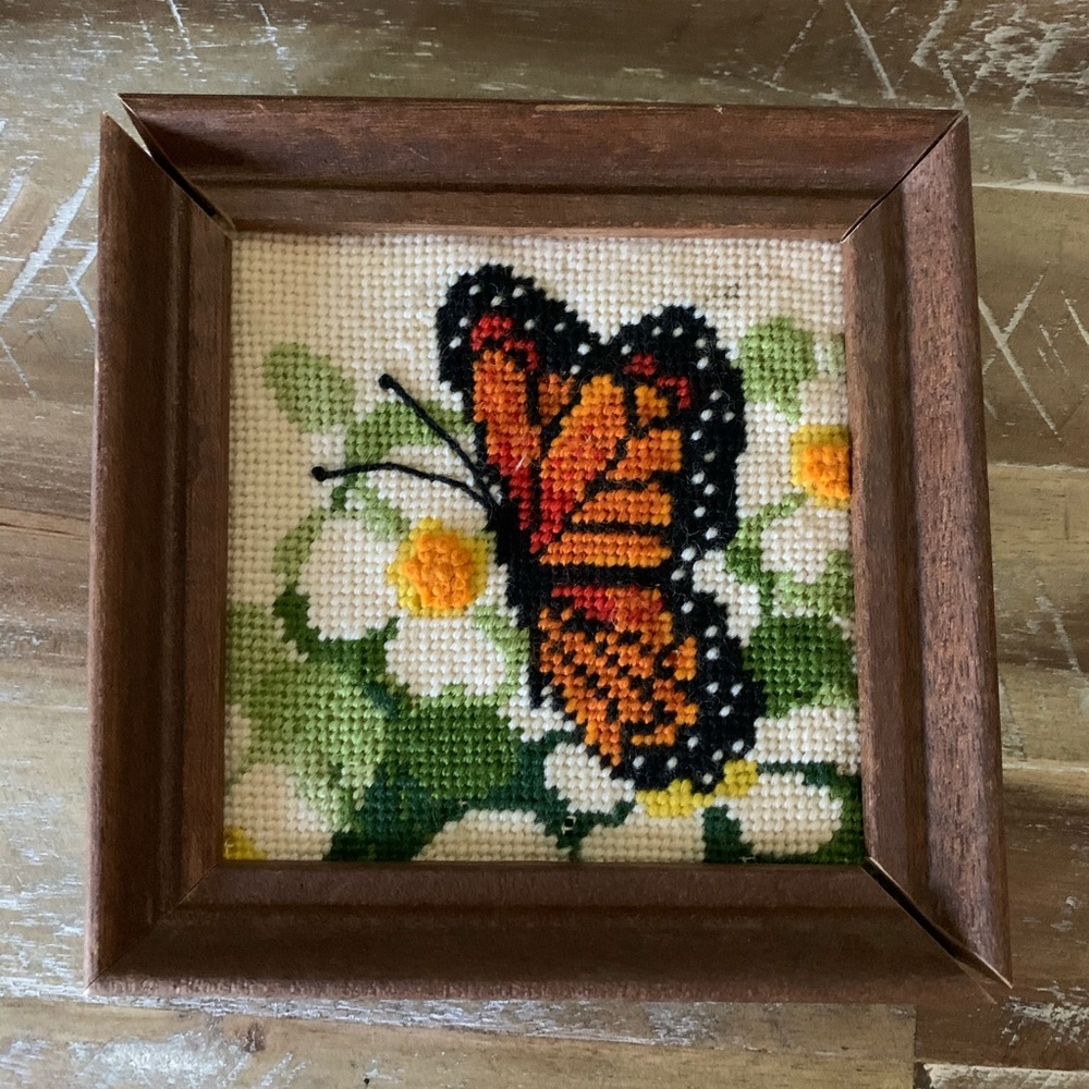 Needlepoint butterfly